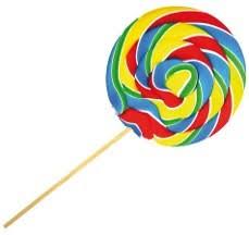 Rainbow Spiral Lolly Maxi Extra Grand Mega Sucette 200g 10er Paquet